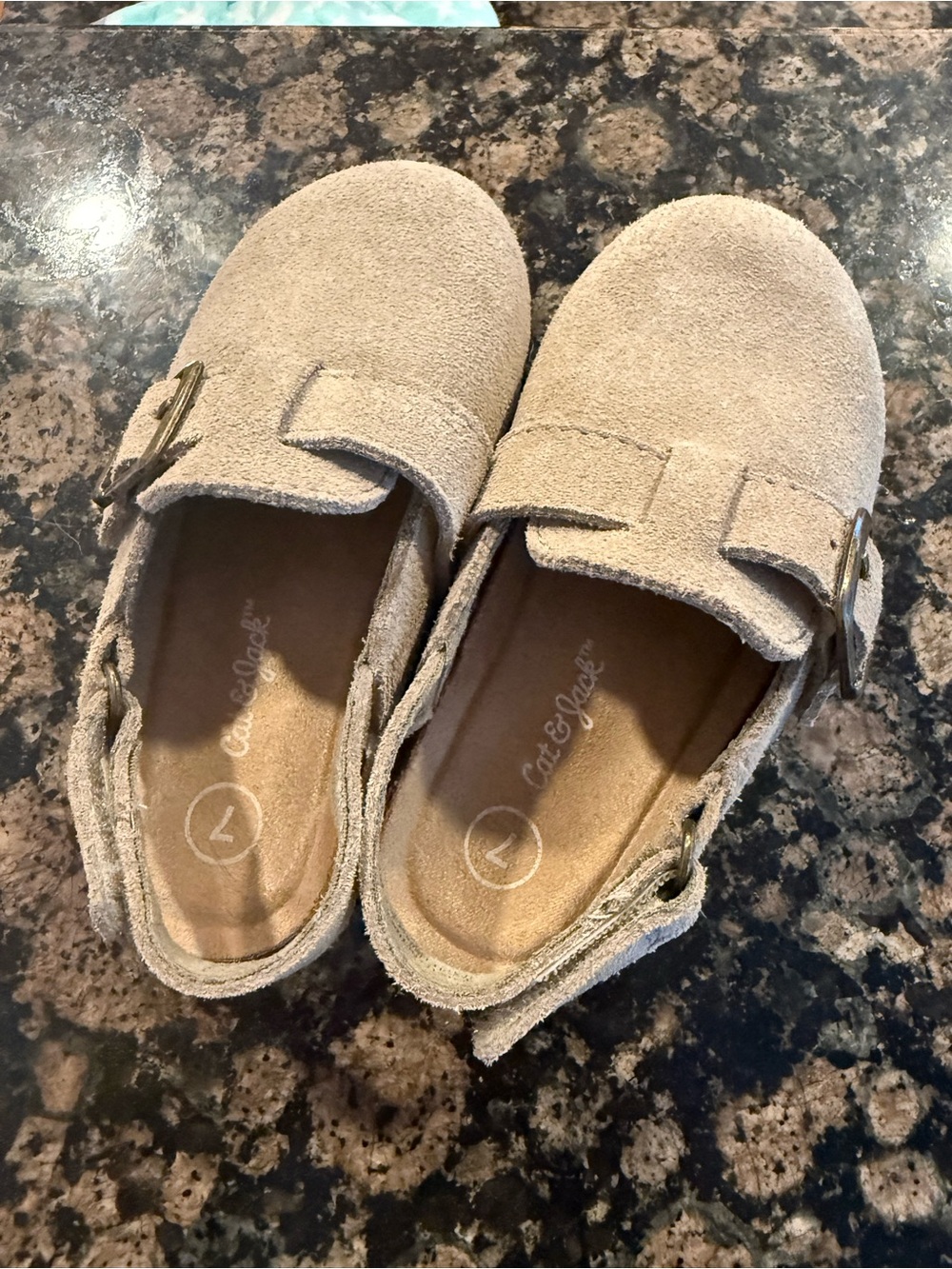 Cat & Jack Kids Suede Moccasins in Taupe